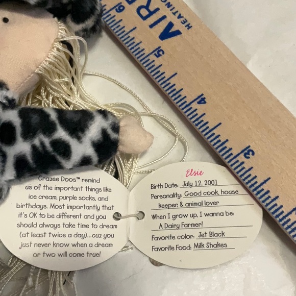 Crazee Doos Dolls Daring to be Different Doll Girl #4503 New With Tags Vintage - Picture 5 of 6